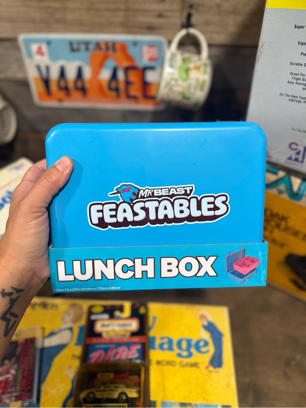 MrBeast Feastables Blue Lunch Box